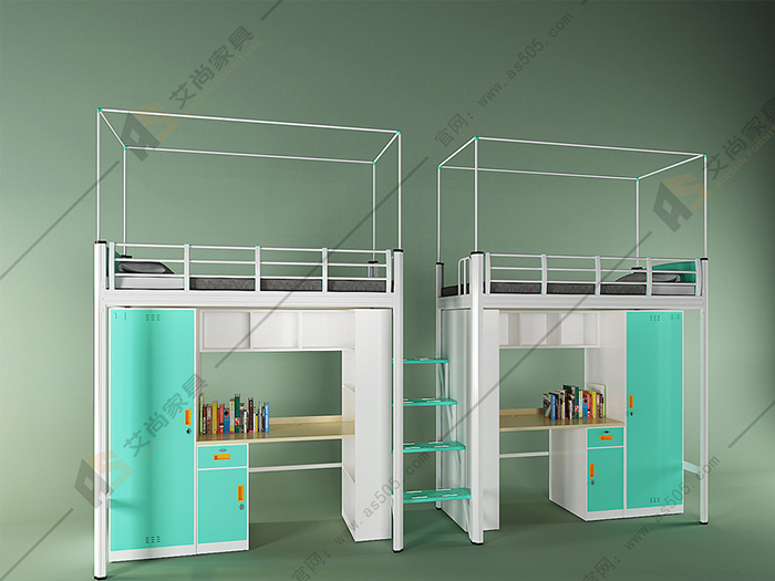 中梯-二連體學(xué)生公寓床