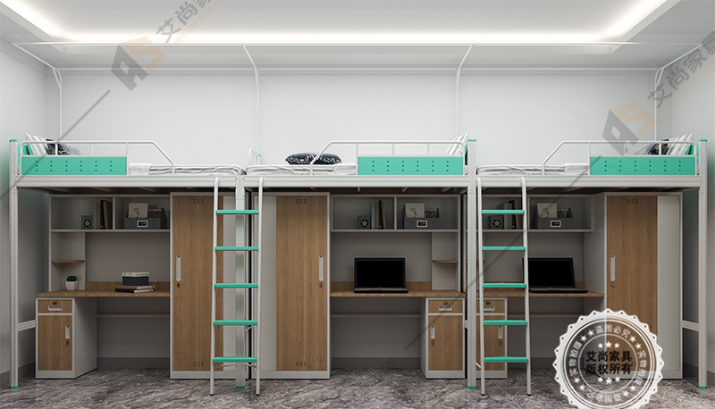 側(cè)梯-大學(xué)生連體公寓床