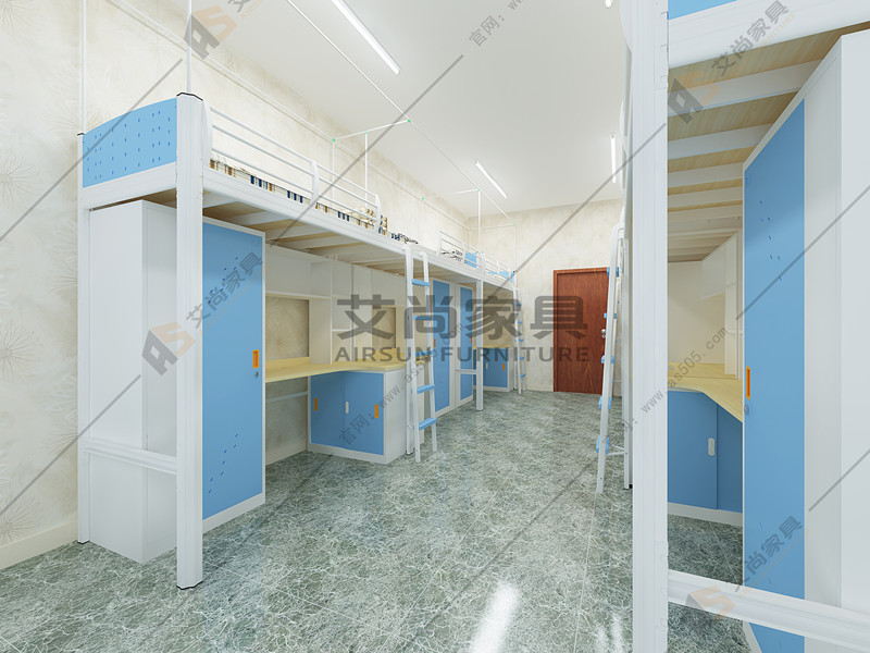 大學(xué)生連體公寓床