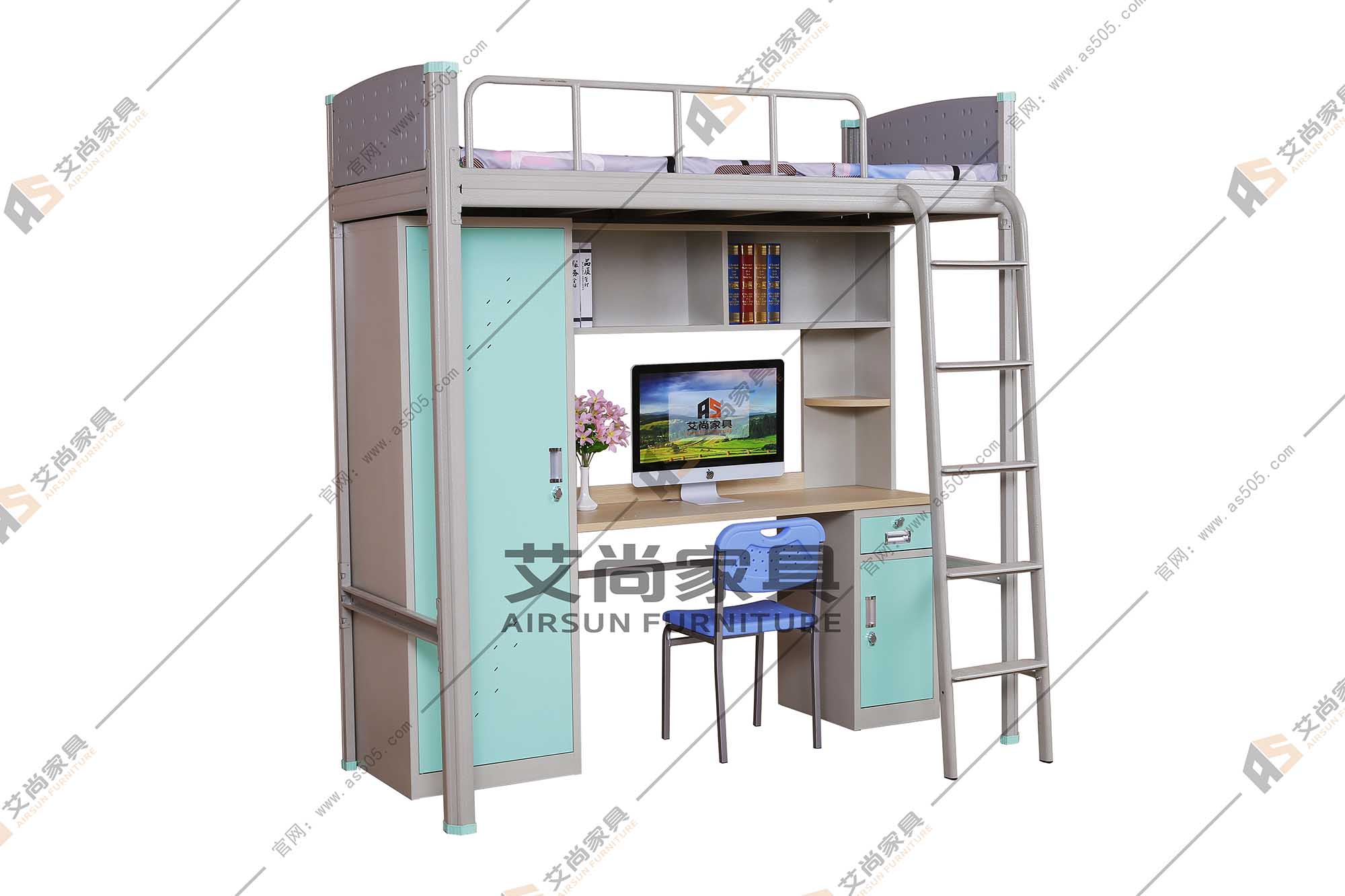 大學(xué)宿舍鐵架床