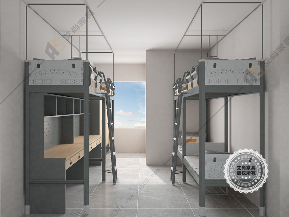 學(xué)生連體公寓床