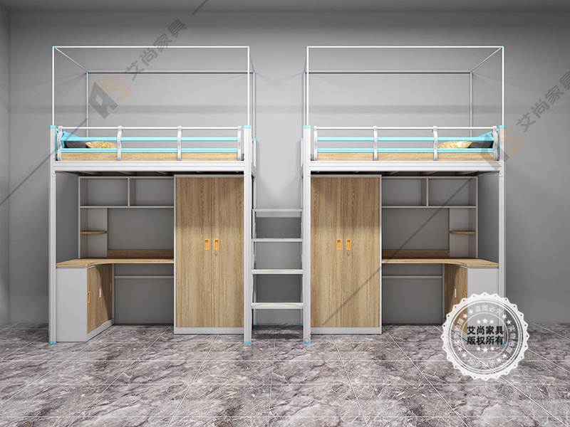 鋼木學(xué)生公寓床